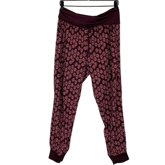 aerie Pants - Aerie printed fold down waist joggers